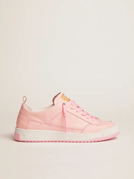 

couples casual shoes designer luxury version yeah sneakers in pale pink leather italian genuine small dirty shoes full high-end packaging, Black