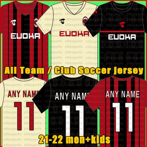 Thailandia Top Quality 21 22 Tutte le magliette da calcio della squadra 2021 2022 Maglie da calcio Logo personalizzato Nome giocatore Numero Maglia da calcio 9938