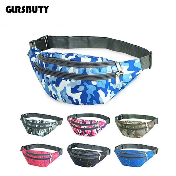 

women fanny pack glrsbuty fashion men waist bag colorful travel bum belt bag phone zipper pouch packs 220621