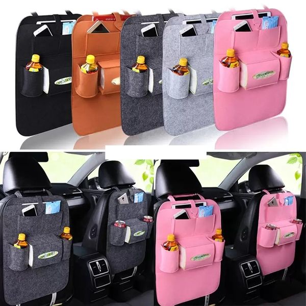 

auto car storage bags universal back seat organizer multi pocket travel bag backseat organizing mobile phone food drinks