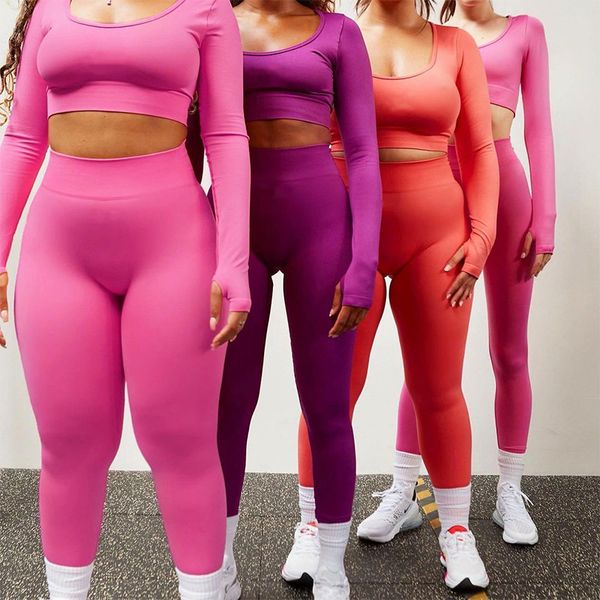 

exercise fitness wear yoga outfits clothes high elastic hip lifting running tight beauty back for women, White;red