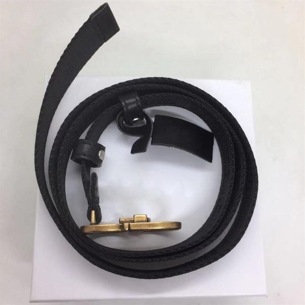 

nylon belts womens belt canvas black waistband woman snake gold letter buckle classic casual ceinture width 2.0cm with white box295c, Black;brown