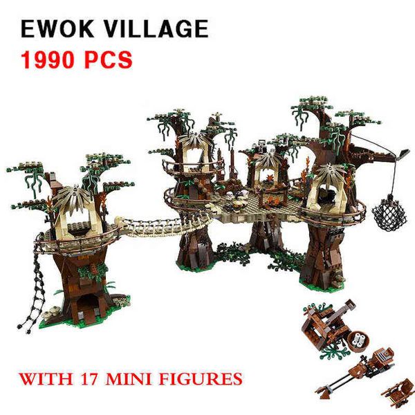

pcs star plan ewok village building blocks brick toys architecture kids christmas birthday gift compatible j220607