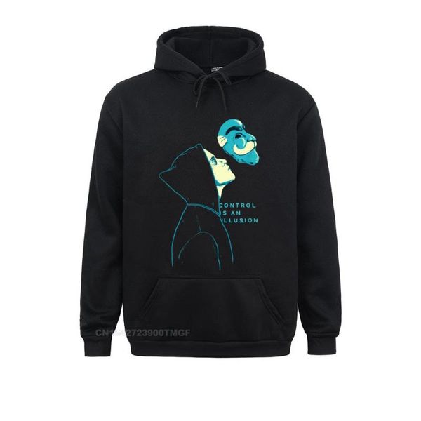 Herren Hoodies Sweatshirts Society Control Is An Illusion Robot Hacker Programming Übergroßer Hoodie Marke Normale Damen SportbekleidungHerren