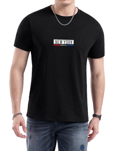 

men letter graphic tee d1uw#, White;black