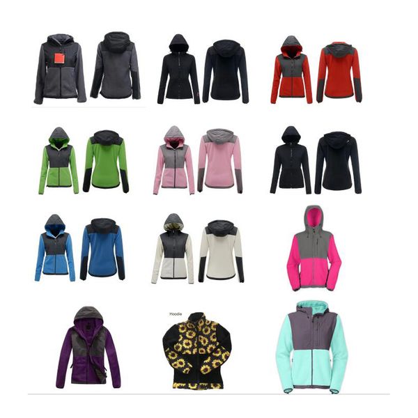 

fashion designer womens jacket denalis bionic hoodie jackets ladies men kids large size coat windproof brand casua embroideryl letter coats, Black;brown