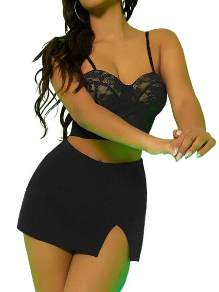 

solid slit hem skort e0fl#, White;black