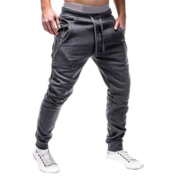 Herrenhosen Männer, die solide lässig losen Sport -Leggings Hip Slim Fitness Training Fitnessstudio Jogger männliche Fußball -Jogginghosemänner