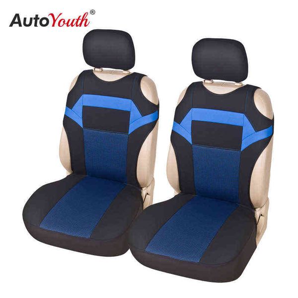 T Shirt Design Car Seat Cover Universal Fit Sedili anteriori Car Care Coves Protezione sedile per seggiolini auto 2pc Coprisedile 3 colori H220428