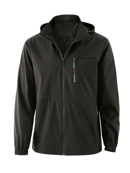 

men zip up drawstring detachable hooded coat h5sl#, Black;brown
