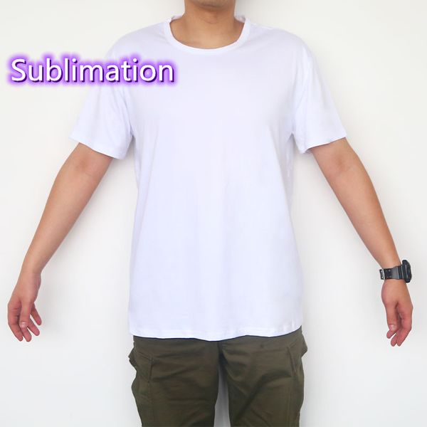 

local warehouse heat transfer blank sublimation t-shirt modal crew neck short sleeve t-shirt white polyester for kids baby children youth z1