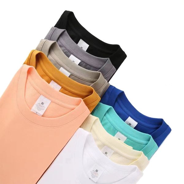 

men's t-shirts summer cotton short-sleeved t-shirt loose solid color fashion all-match, White;black