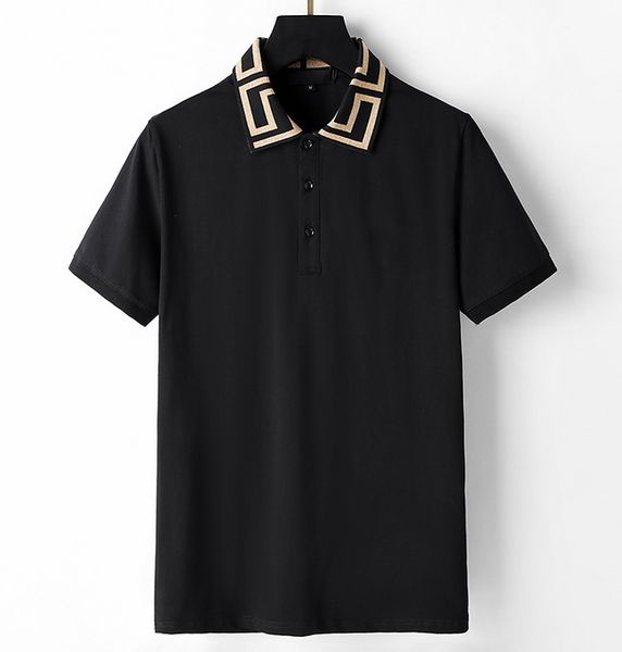 

2022 new summer clothing mens classic embroidered lapel short sleeve polo shirt fashion brand women casual comfortable breathable t-shirt te, White;black