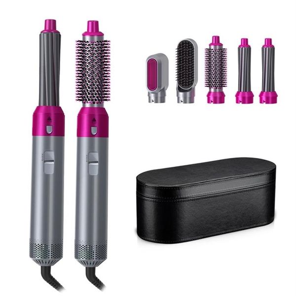 

5 in 1 hair dryer air brush styler volumizer straightener curler comb negative ion one step blower 220122195b235x