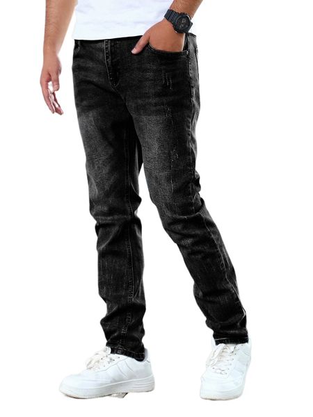 

men cat scratch straight leg jeans y75x#, Blue
