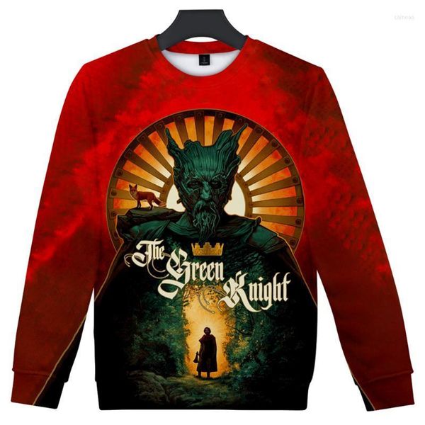 Herren Hoodies Sweatshirts WAMNI THE GREEN KNIGHT Sweatshirt Harajuku Pullover Herren Damen Cosplay Rundhals Einzigartige O-Ausschnitt Mode