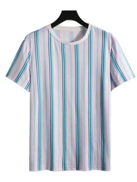 

men block striped contrast trim tee s0eq#, White;black