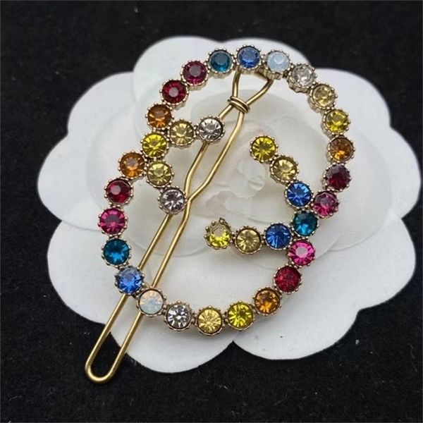 

jewelry used color rhinestone duckbill clip brass material one-line hair 70% off outlet store sale, Golden