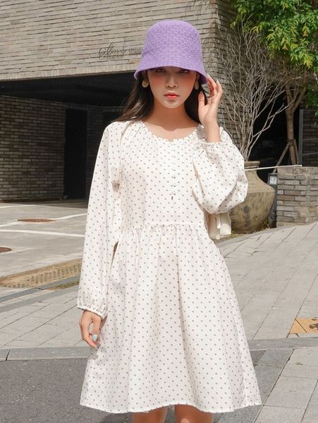 

dazy half button ditsy floral smock dress e2y4#, Black;gray