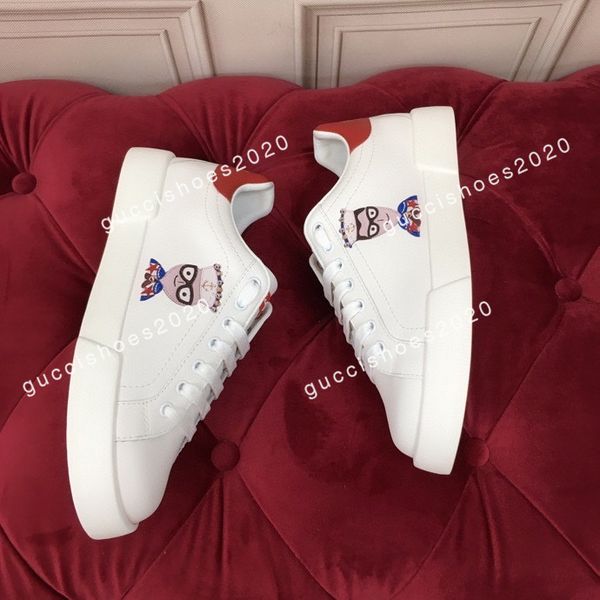 

2022 casual shoes oversized platform sneakers men women luxury designer trainers leather mens womens chaussures, Black;red