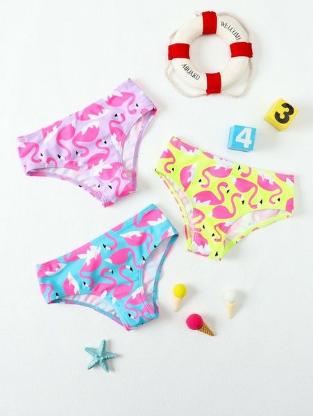 

3pack toddler girls flamingo print bikini bottom she, Black