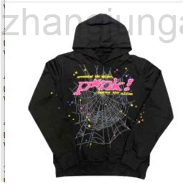 

sweatshirts 22sss designer hip hop kanyes style sp5der hoodie spider jumper european and american hip-hop singers same paragraph women', Black