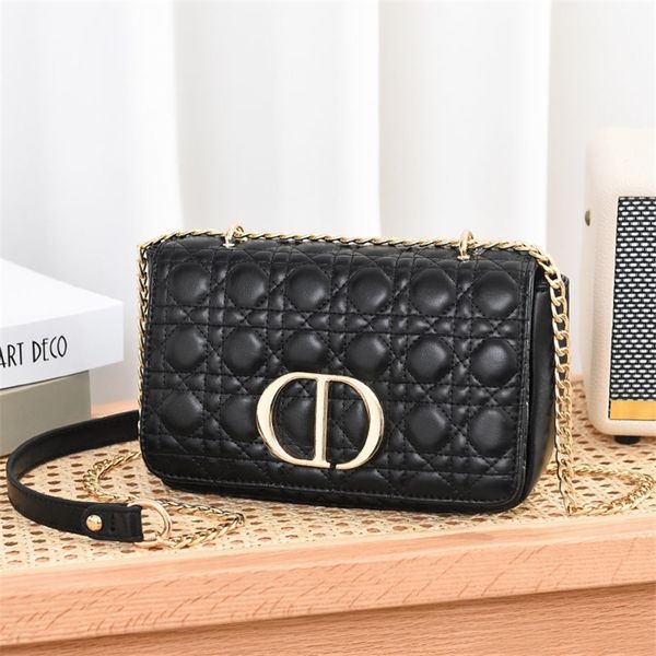 

32% off 2022 new women's bags can be customized and mixed batches sense versatile rhombic lattice embroidered wire