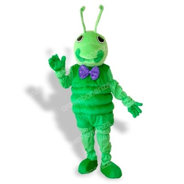 Halloween Green Ant Mascot Costume de desenho animado Personagem tema dos adultos Tamanho do natal Carnival Festa de aniversário Roupa ao ar livre