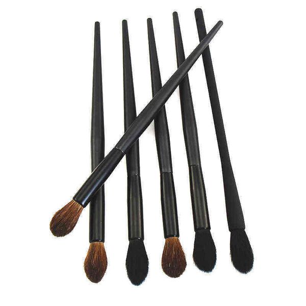 

horsehair high gloss brush nose silhouette soft long handle animal hair color makeup beauty cosmetic tools 0308