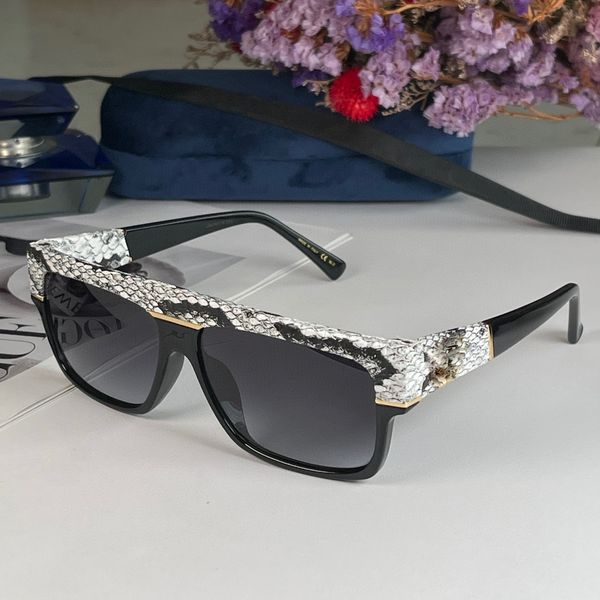 

sunglasses for men women summer 0483 style anti-ultraviolet retro plate scales frame random box, White;black