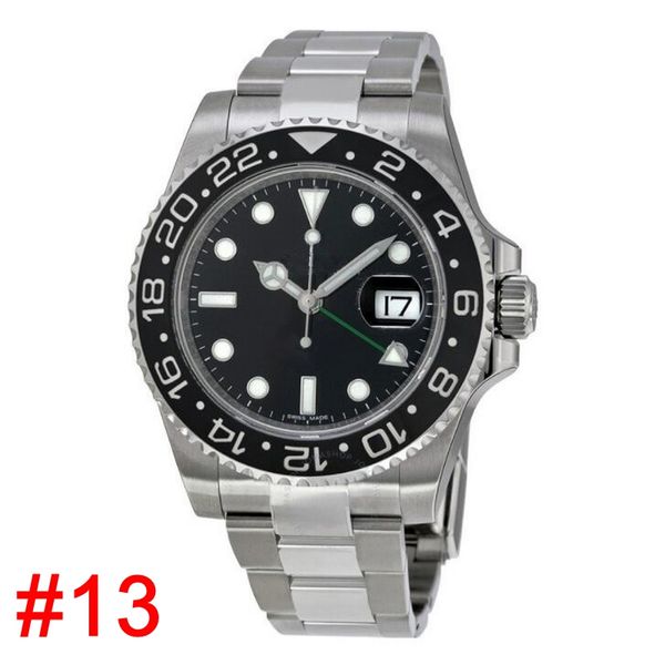 

luxury watch classic gmt watches 40mm date men automatic machinery 116710 sweeping movement no battery, Slivery;brown