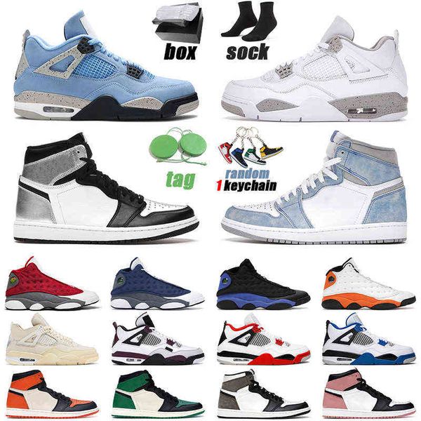 

4s basketball shoes men women university blue jumpman 4 white oreo back cat sail outdoor mens trainer, Black;white