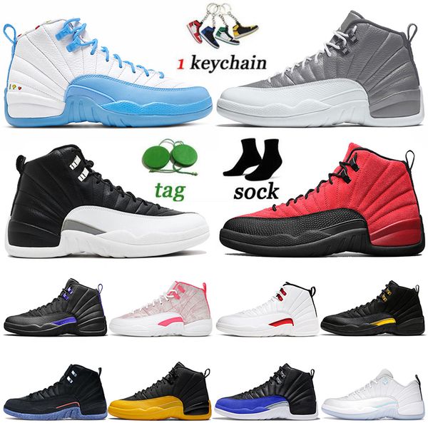 

12 12s mens women basketball shoes hyper royal university blue black taxi dark concord flu game university gold jorden12s trainers sports sn