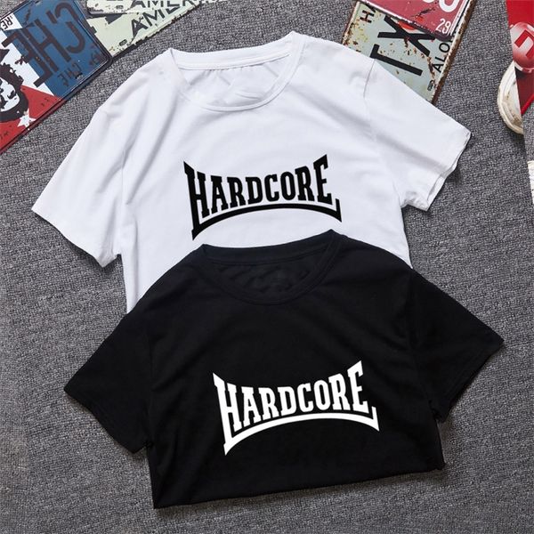 

europe size xxl hardcore tshirt men fashion hardcore t shirt cool fun hardcore tshirts short sleeve cotton tees camisetas homme 220624, White;black