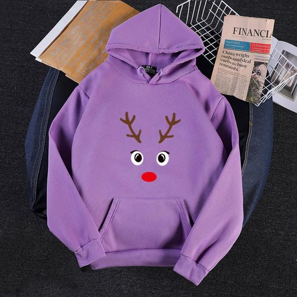 Kadın Hoodies Sweatshirts Uzun kazak Noel fırçalanmış gündelik kollu kapüşonlu sıcak baskı Kadınlar kadın bluz kadın zip kaputi