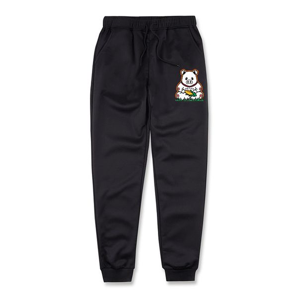 

jogging pant the pig life sweatpants trouser sports train pants wholesale run jogger streetwear tracksuit gyms fitness trousers 220613, Black