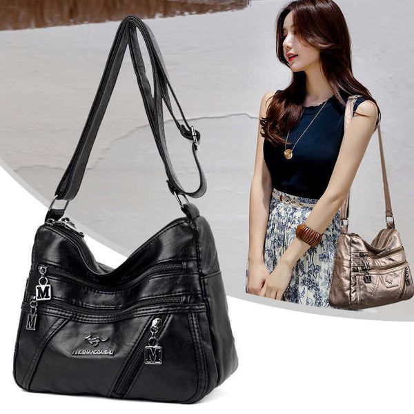

soft leather luxury purses and handbags women bags designer multi-pocket crossbody shoulder bags for women 2022