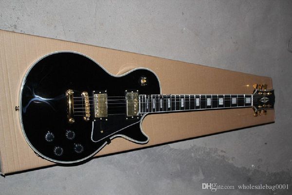 

ebony fingerboard electric guitar ebony fret package golden pickup guitar @16