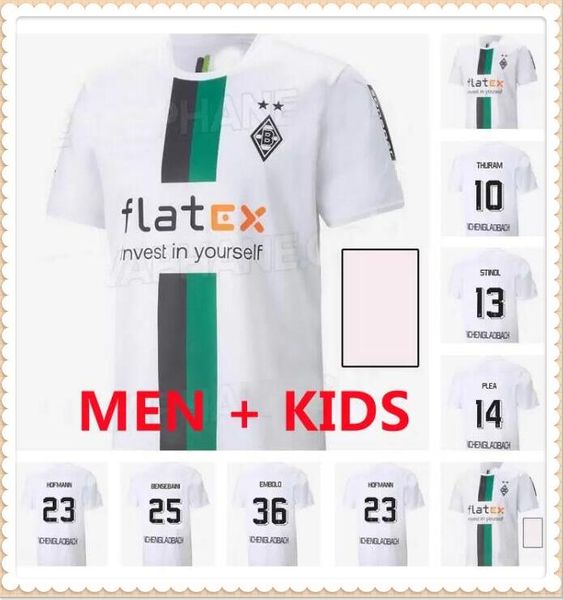 

22 23 borussia monchengladbach soccer jerseys 2022 2023 raffael gladbach thuram elvedi plea stindl bensebaini ginter hofmann embolo football, Black