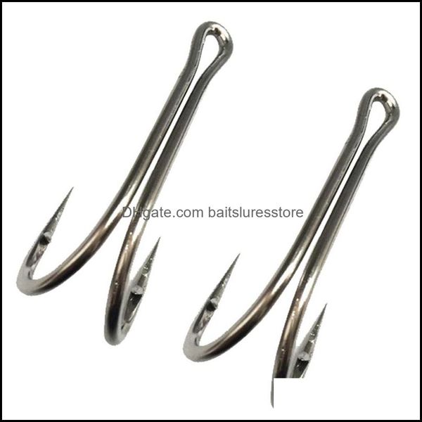 

fishing hooks sports outdoors double sea duple hook 28-20 stainless steel frog accessories for tuna anzol pesca drop delivery 2021 yxrcw