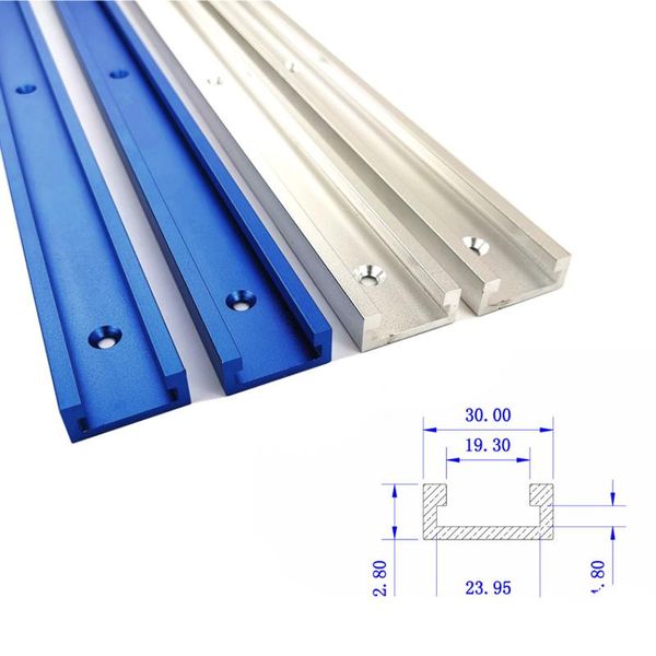 Conjuntos profissionais de ferramentas manuais de 300-800mm de alumínio de alumínio T-rastreamento de madeira T-slot T-slot T-slot T para Workbench ToolsProfessional