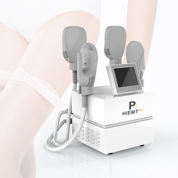 Custo portátil de menos remessa Outros equipamentos de beleza 4 Manuseie o trabalho juntos Os músculos EMS estimulam o corpo Slim Beauty Machine Sculping System System para venda