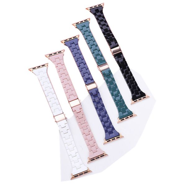 

metal band for apple watch iwatch 7 6 5 4 3 classic watch strap 3 beads pc bracelet sports replacement 38mm 40mm 42mm 44mm 41mm 45mm