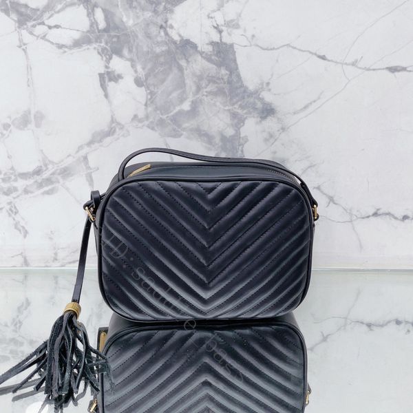 

lady fashion shoulder handbags plain cross body bags letter square zipper v stripes tassel totes crossbody purse popular women flaps 24cm ni