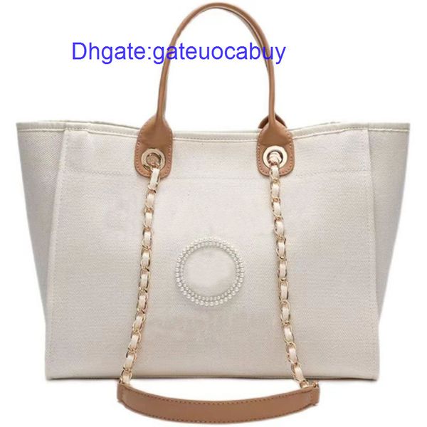 

designers classic fashion beach bags brand ch women handbags pearl evening bag female canvas portable high-capacity luxury trend big handbag, Black;red