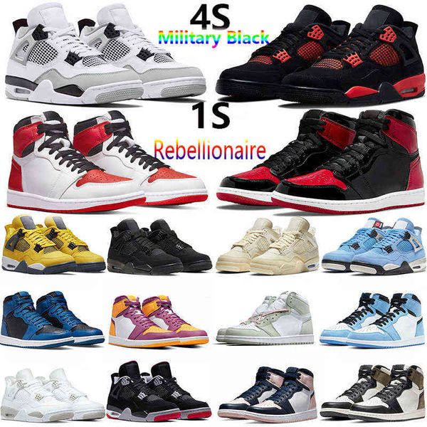 

jumpman 4 4s basketball shoes men women military black red thunder cat tour yellow 1 1s heritage bred patent brotherhood sports