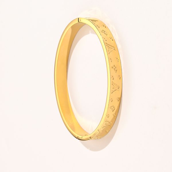Novo estilo de pulseiras femininas pulseira de luxo designer de joias 18 quilates de aço inoxidável banhado a ouro para amantes de casamento pulseiras de presente por atacado ZG1212