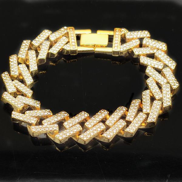 

13mm wide square bar necklace watch buckle rap hip hop cuban necklace, Silver