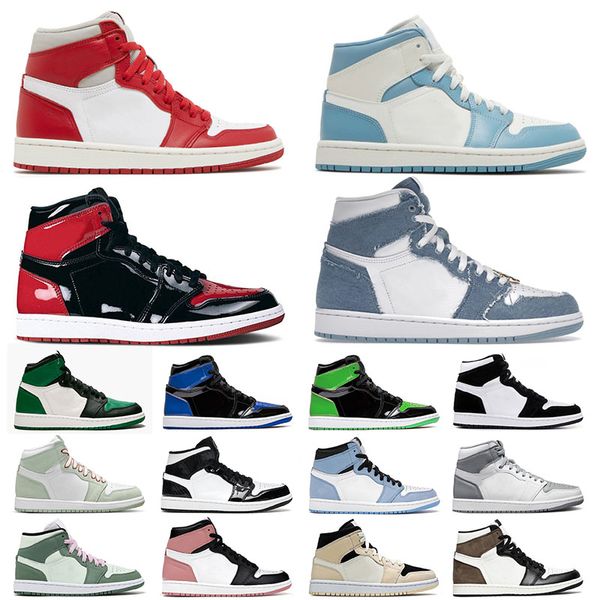 

newstalgia 1 1s mens womens designer jumpman basketball shoes panda high university blue unc og mocha mid dutch green sports sneakers traine
