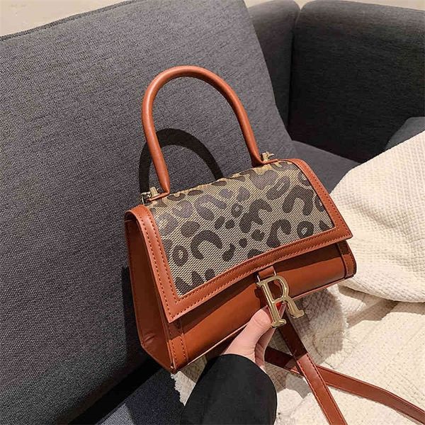 

clearance 62% off leopard female trendy net red fashion single shoulder bag texture small square bag